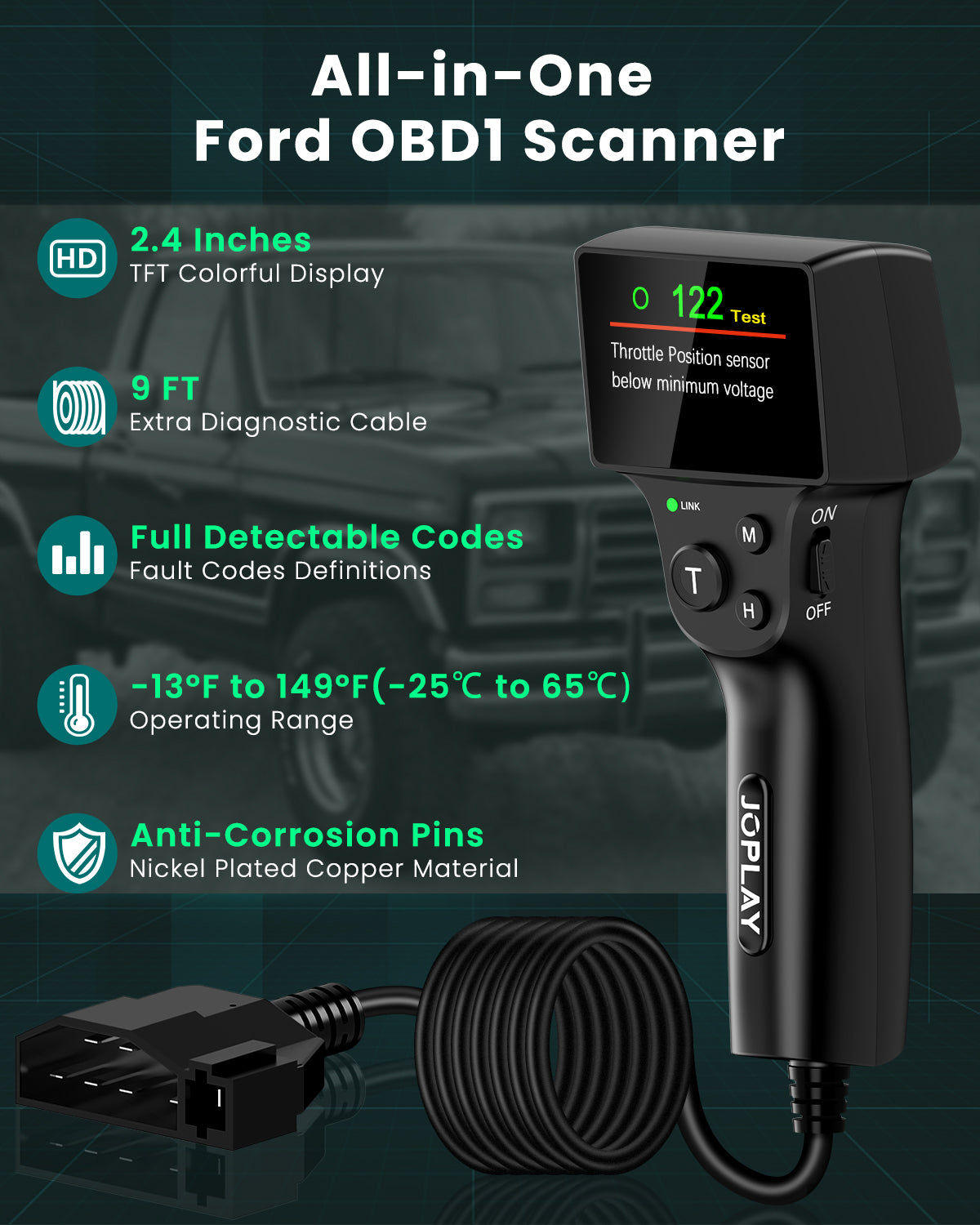 JOPLAY OBD1 CODE READER FOR FORD